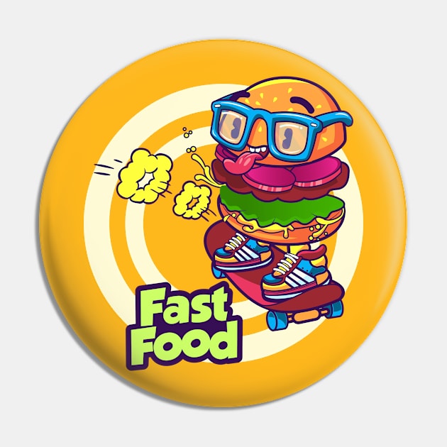 Fastfood Pin by sadboysclub