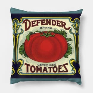 Vintage Defender Tomatoes Label Pillow