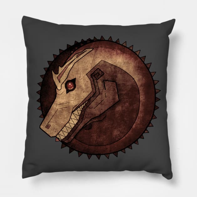 Power Deity - Sepia - Beasts of Bermuda Pillow by BeastsofBermuda