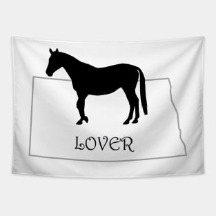 North Dakota Horse Lover Gift Tapestry