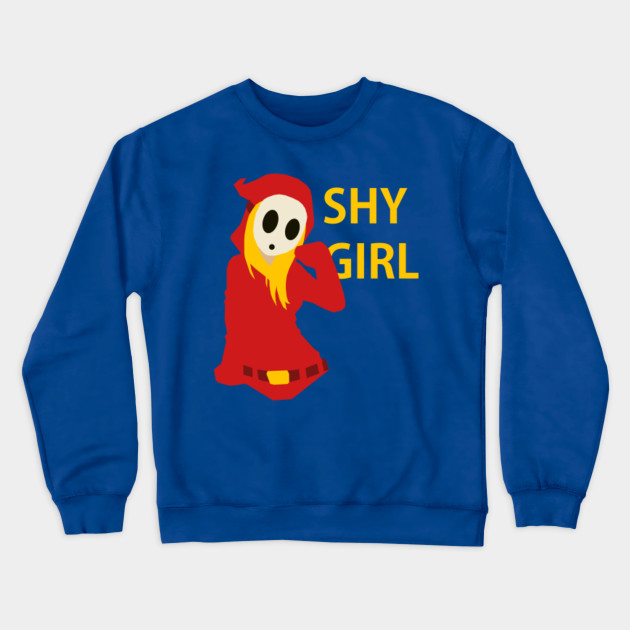 Shy Girl Yellow Mario Super Mario Crewneck Sweatshirt Teepublic