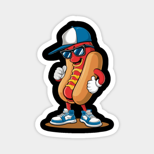 Cartoon Hot Dog Magnet