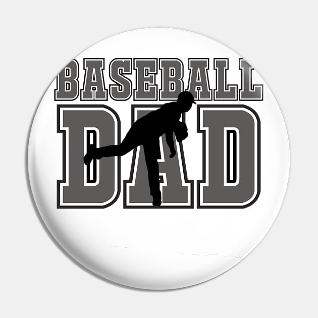 Baseball Dad - Baseball Pitcher Pin by tdkenterprises