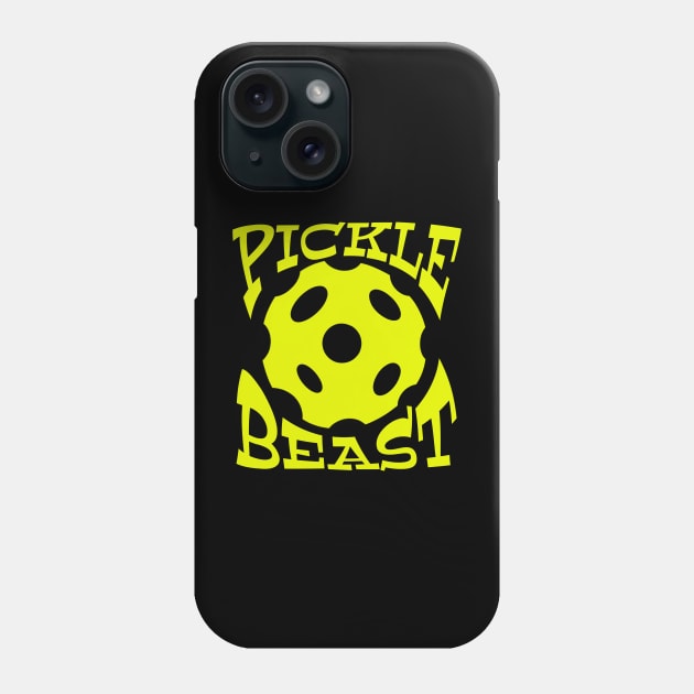 Pickle Beast - pickle ball bashers and Dinkin divas gifts for pickle ball players Phone Case by BrederWorks