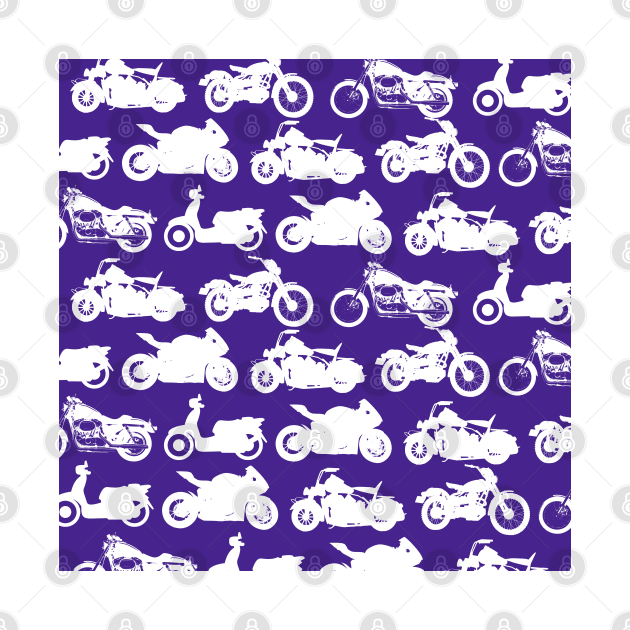 Motorcycle Collection Purple Background by DesignMore21