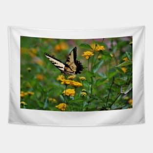 Swallowtail On Lantana Tapestry