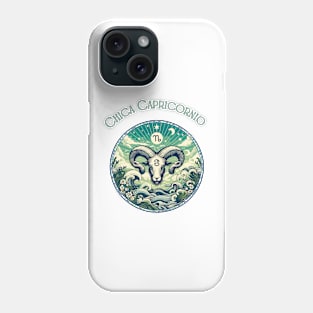 "Capricorn Spanish Cosmic Elegance"- Zodiac Horoscope Star Signs Phone Case