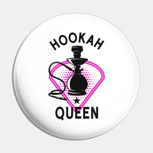 Hookah Queen Shisha Vaper Water Pipe Women Pin