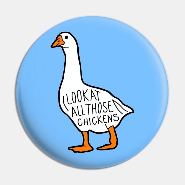 Look at All Those Chickens Pin by ReclusiveCrafts