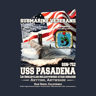 USS Pasadena SSN-752 US Navy Submarine T-Shirt