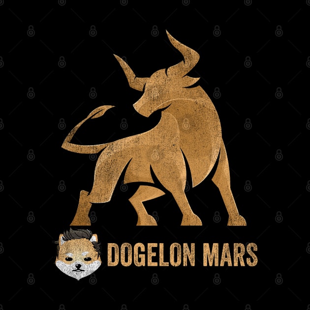 Bull Market Dogelon Mars Coin To The Moon Crypto Token Cryptocurrency Wallet Birthday Gift For Men Women Kids by Thingking About