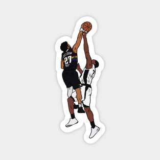 Kawhi Leonard Middle Finger Block Magnet