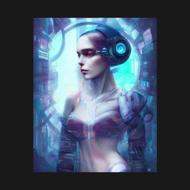 Cyberpunk Girl by Lyla Lace Studio