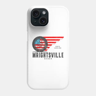 Wrightsville Beach, NC Vacationing Patriotic Wheel Phone Case