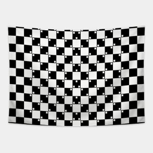 Checkered Hypnosis Tapestry