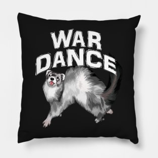 War Dance Cute Ferret Pillow