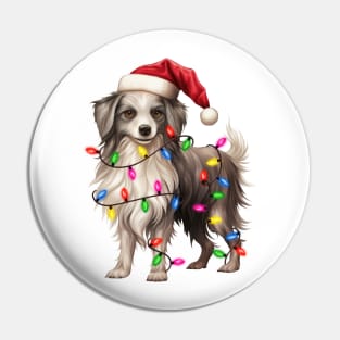 Christmas Chinese Crested Pin