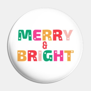Christmas Merry and Bright Pin