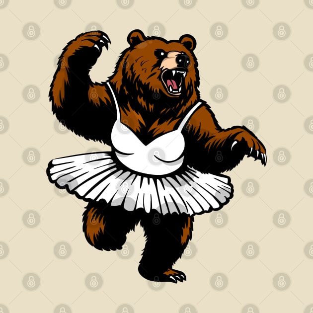 Bear dancing fiercely by Linys