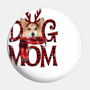 Corgi Mom Christmas Dog Mom Dog Lovers Pin