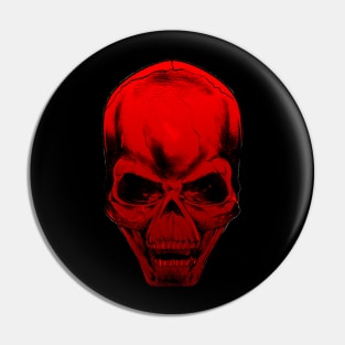 Red Skull Pin