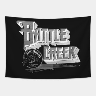 Vintage Battle Creek, MI Tapestry