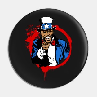 Mayweather Uncle Sam (Red Circle) Pin