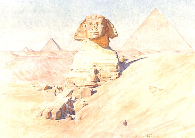 The Sphinx And Pyramids Of Gizeh in Egypt Kids T-Shirt by Star Scrunch