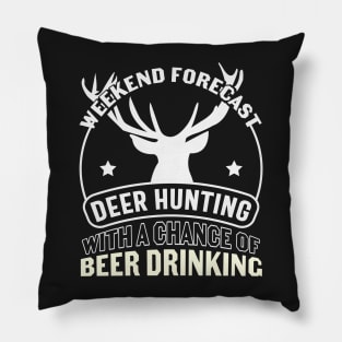 Live Free And Hunt Hard - Big Racks Matter - Funny Deer Buck Hunting Pillow