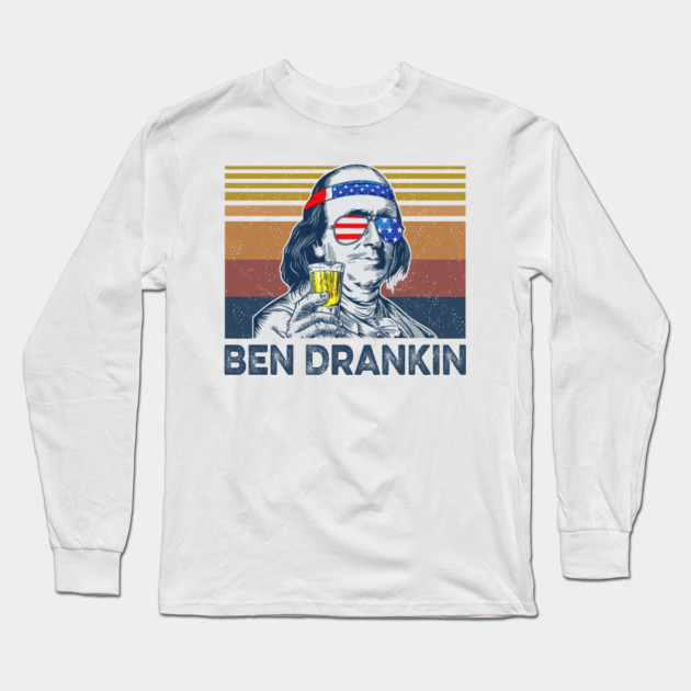 Vintage 4th Of July Shirts For Men Ben Drankin Benjamin Franklin