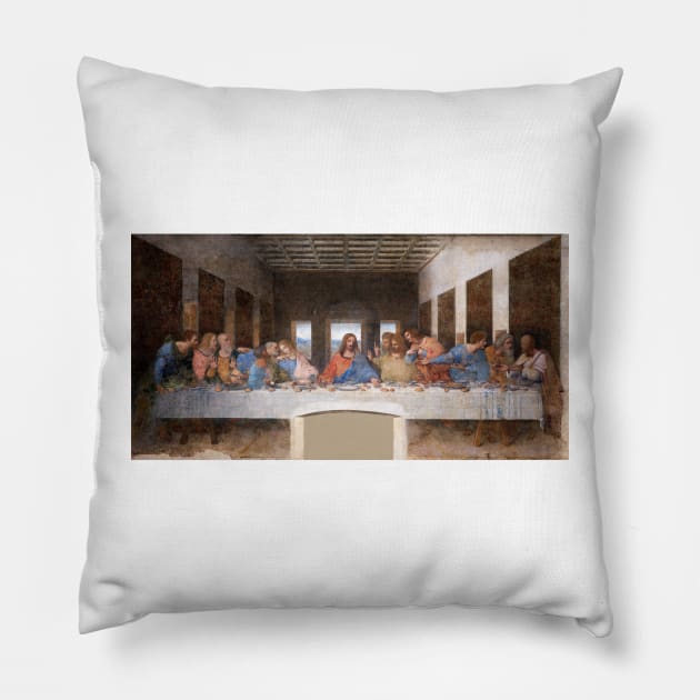 The Last Supper by Leonardo da Vinci Pillow by mikepod