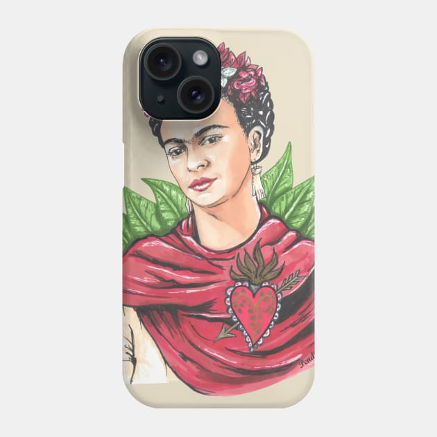 Frida Kahlo Phone Case by Pendientera