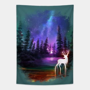 Deer in wood Tapestry