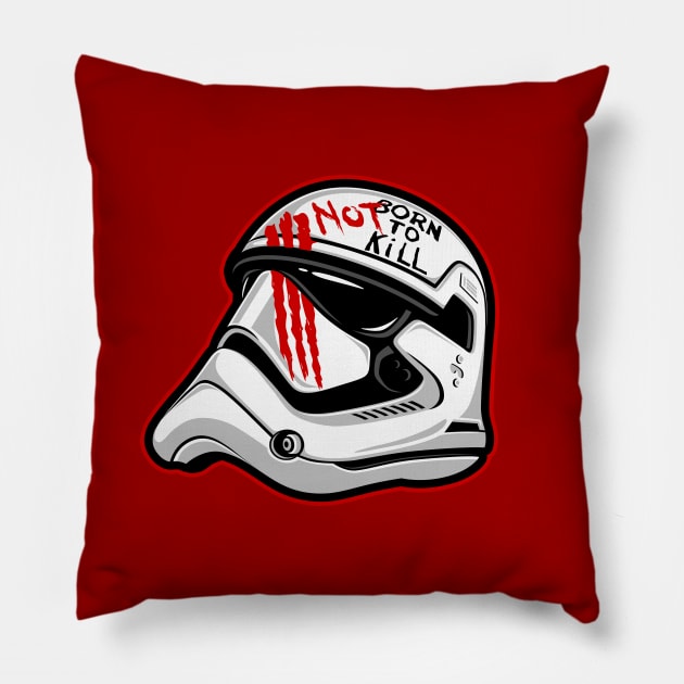 Not Born To Kill Pillow by GEEKsomniac