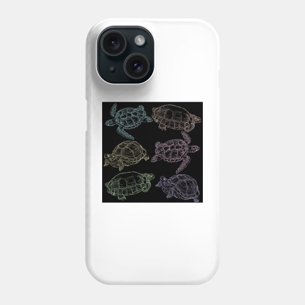 Colorful turtle pattern Phone Case by Faeblehoarder