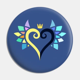 Kingdom Hearts Sora and Riku Connected Heart Pin