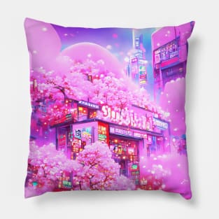 Japanese Harajuku Soda Shop Pillow