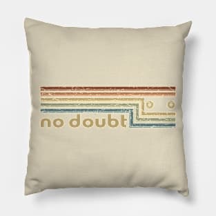 No Doubt Cassete Stripes Pillow