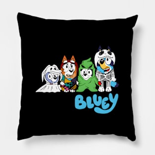 The Nightmare Before Bluey Pillow