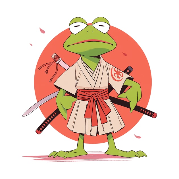 kermit the samurai by piratesnow