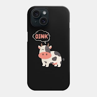 cow says oink Phone Case