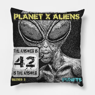 Funniest Alien Meme Hitchhiker 42 Pillow