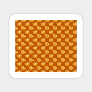 Orange Halves Pattern Magnet