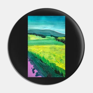 Countryside landscape field of colza Pin