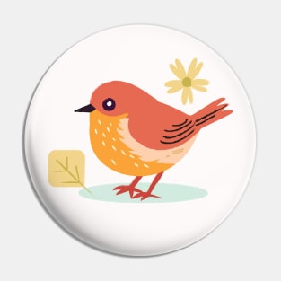 cute robin bird Pin