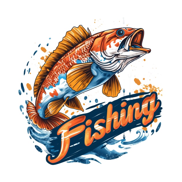 Fishing t-shirt by GreenMary Design