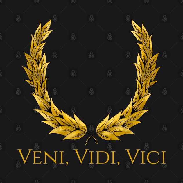 Veni Vidi Vici Gaius Julius Caesar Latin Quote by Styr Designs