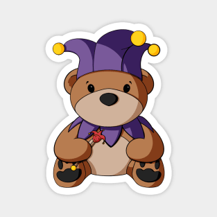 Court Jester Teddy Bear Magnet