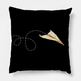 Flying Paper Plane Pillow