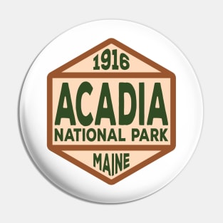 Acadia National Park badge Pin